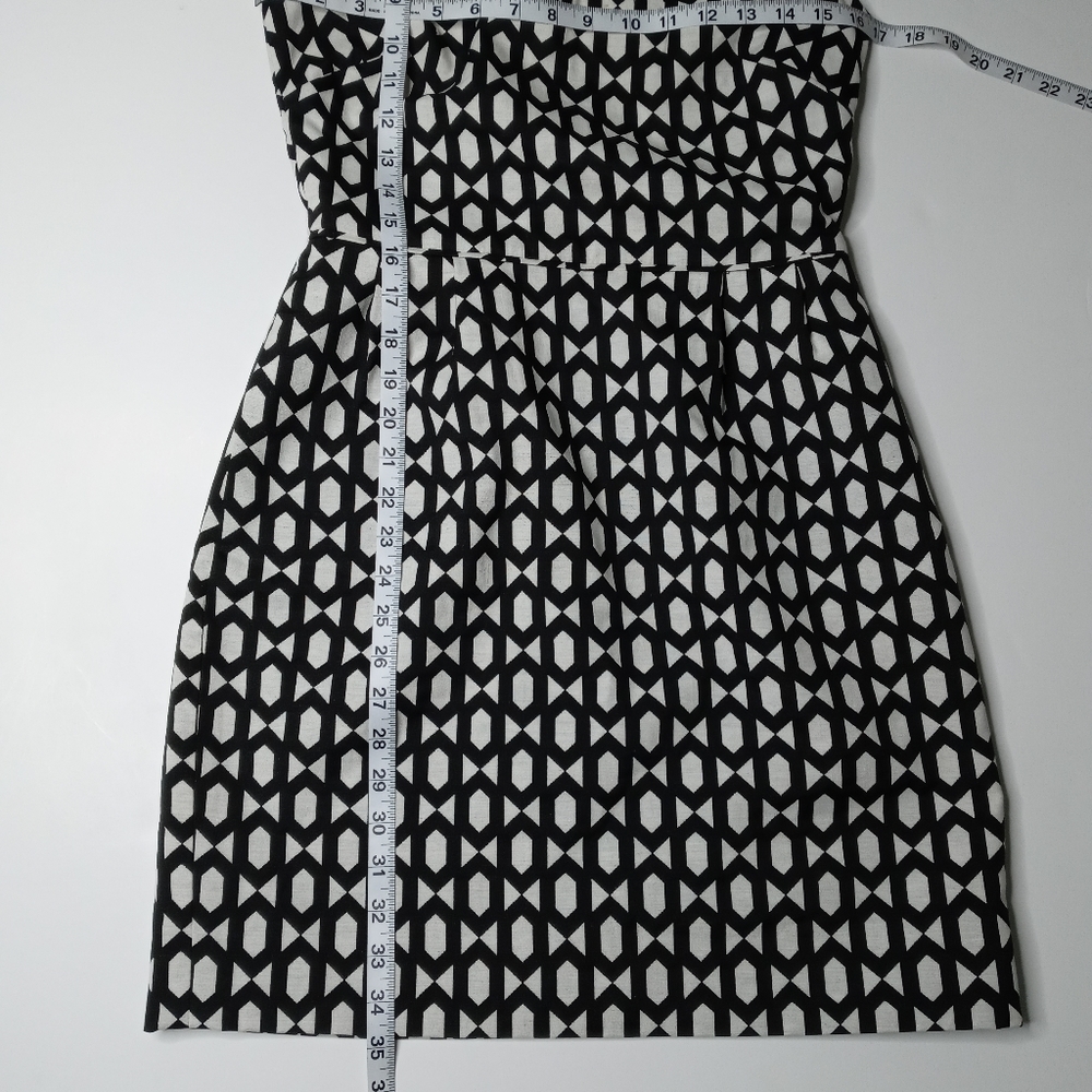 J. Crew Women Dress Size 2 Jacquard Black & White - Picture 9 of 9